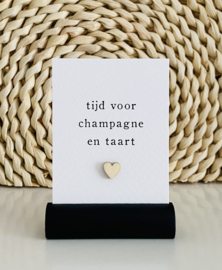 Mini-kaart | Tijd voor champagne  en taart