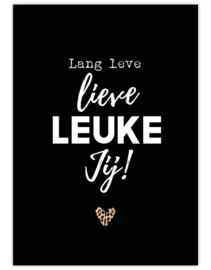 Kaart | Lang leve lieve leuke jij!