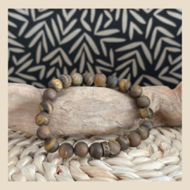 Armband | Tiger eye brown matt