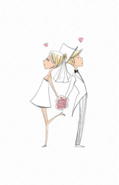 Mini kaart | Huwelijk, just married
