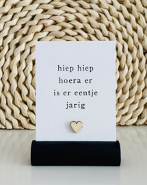 Mini-kaart | Hiep hiep hoera er is er eentje jarig