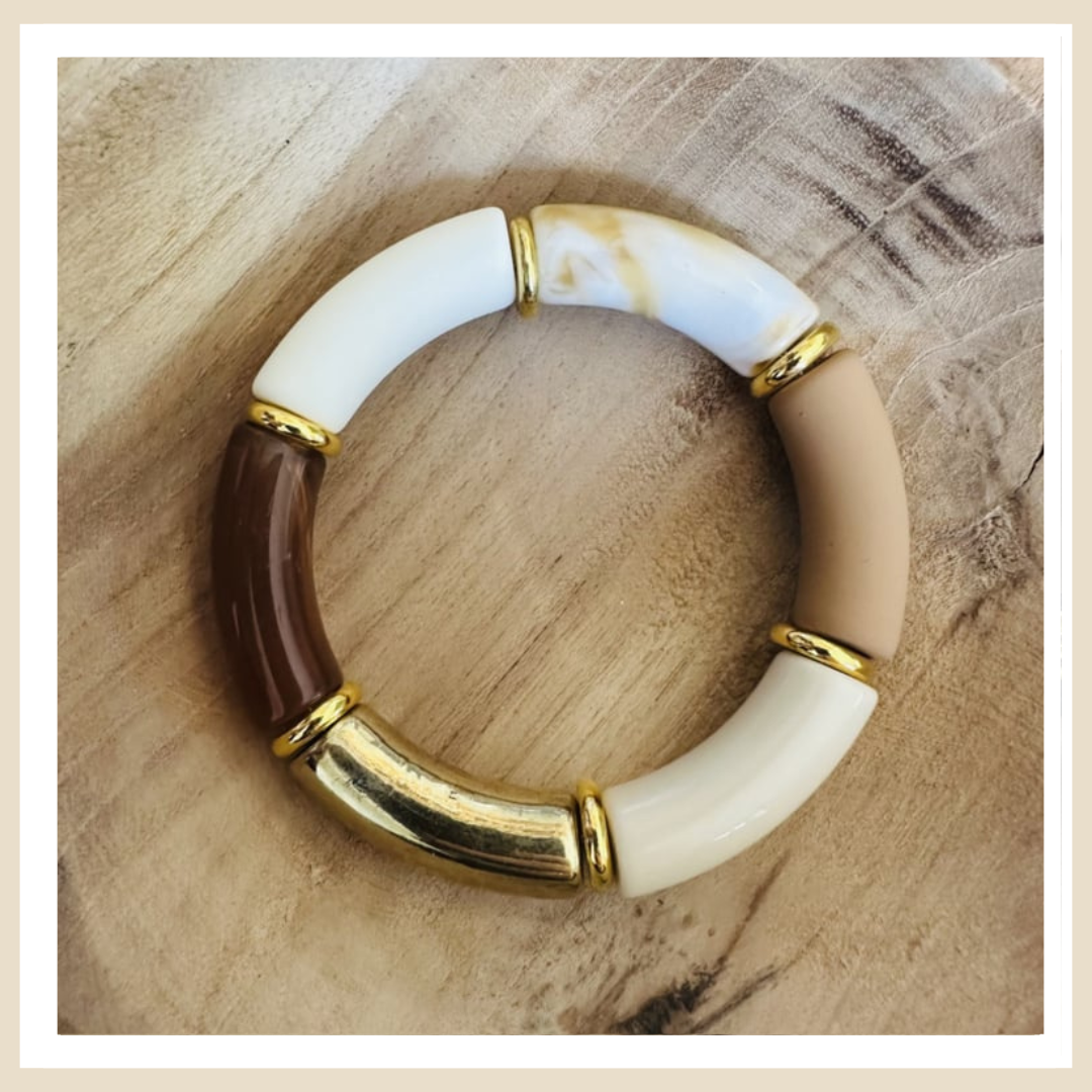 Tube armband | Mat Nude brown