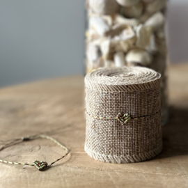 Armbandje | Love bracelet-gevlochten hartje