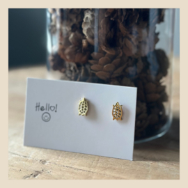 Oorbellen | Schildpad-studs