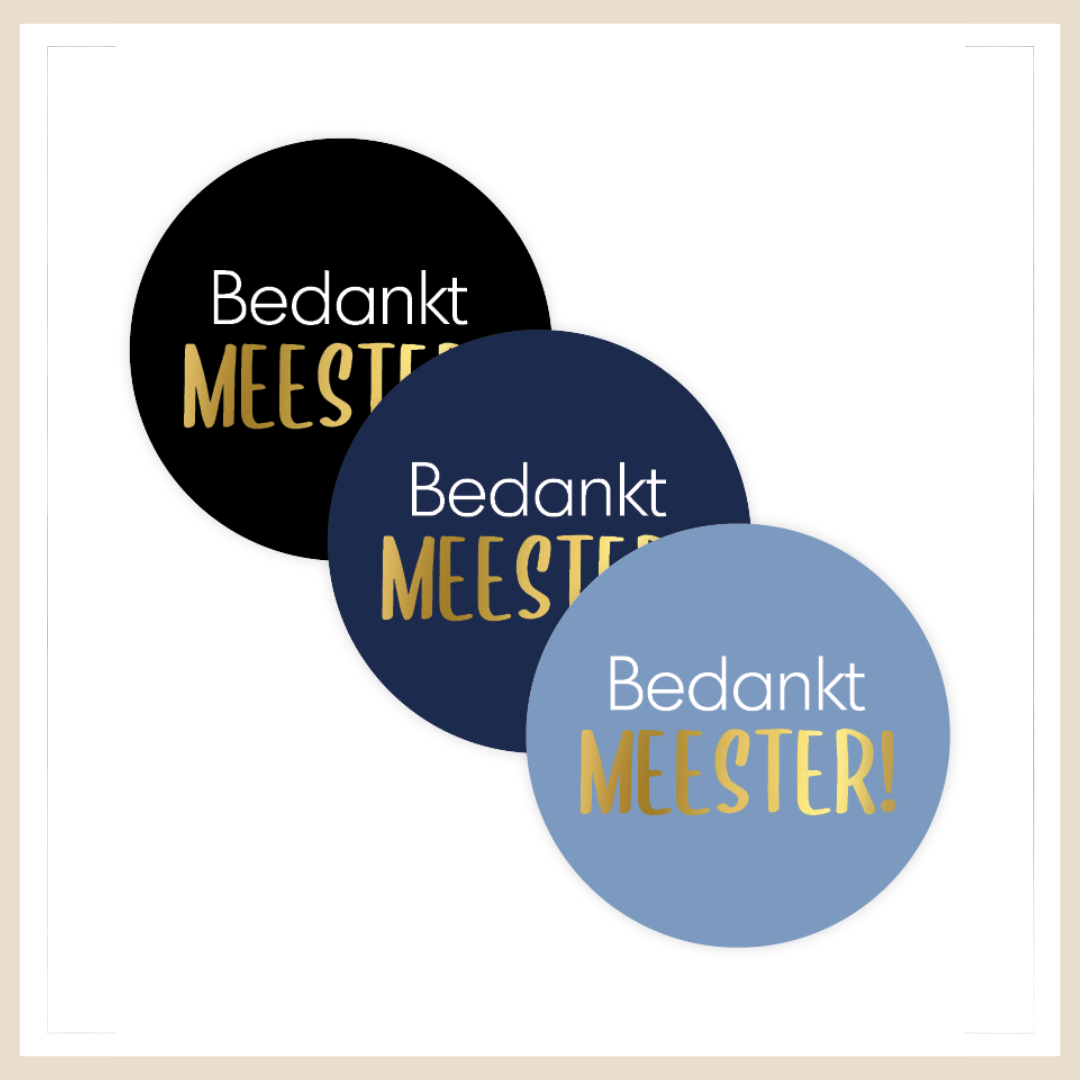 Kadosticker | Bedankt Meester