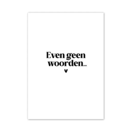 Kaart | Even geen woorden