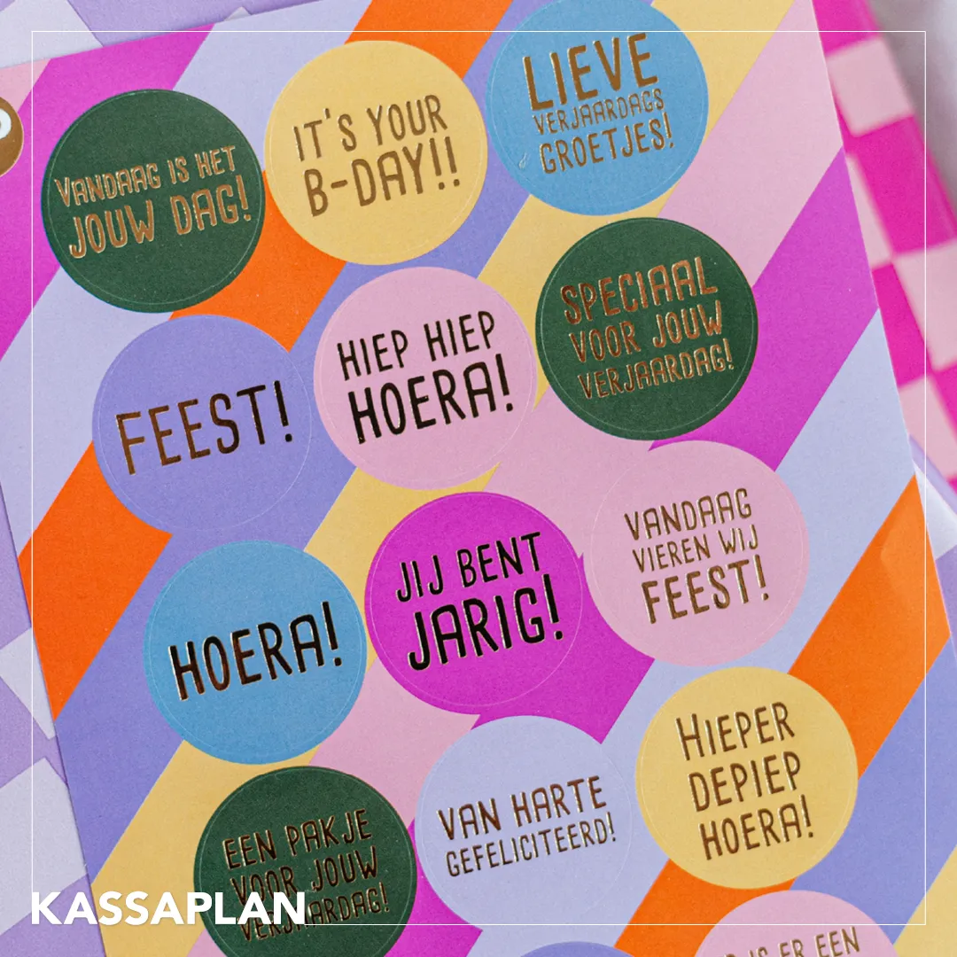 Stickervel | Funky feest
