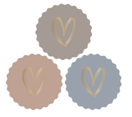 Kadostickers | Multi - Heart Gold - Autumn