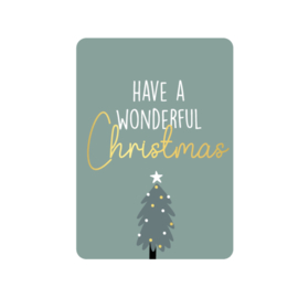 Kerstkaart | Have a wonderful Christmas