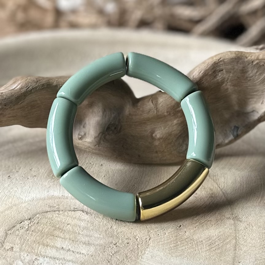Tube armbanden | Classy basics - Large glans|Pastel