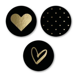 Kadosticker | Golden hearts