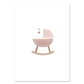 Kaart | Wieg Roze