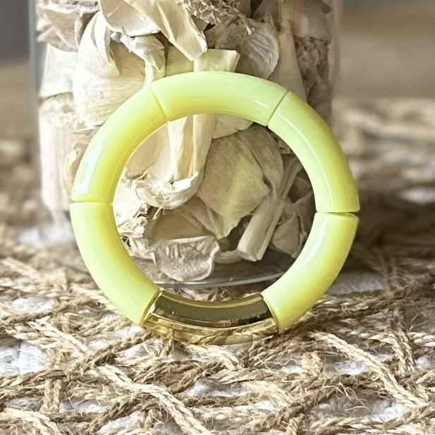 Tube armbanden | Classy basics - Large Glans| Geribbeld