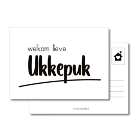 Kaart | Welkom lieve ukkepuk