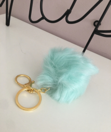 Pompom sleutelhanger