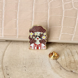 Pin | Boho chic Lady pin