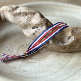 Armbandjes | Rood-wit-blauw | Dubbel