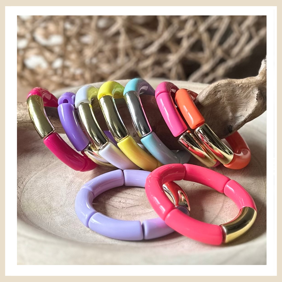 Tube armbanden | Classy basics - Large glans