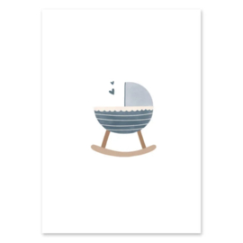 Kaart | Wieg blauw