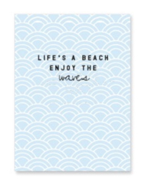 Sieradenkaart | Life's a beach enjoy the waves