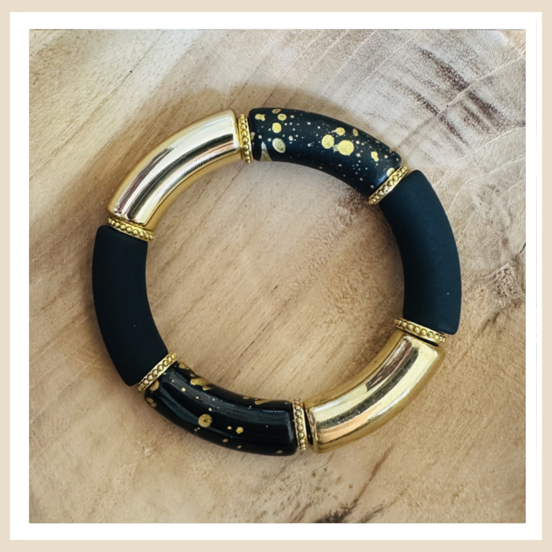 Tube armband | Black mat chique
