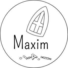 Sticker Sinterklaas | Mijter