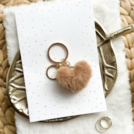 Sleutelhanger | Fluffy hartje