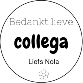 Sticker | Bedankt collega