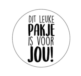 Kadosticker Dit leuke pakje is voor jou