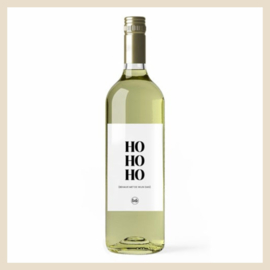 Fles etiket | Ho Ho Ho (behalve met de wijn dan)