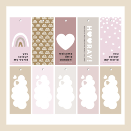 Kadokaartjes | Welcome Baby-pink