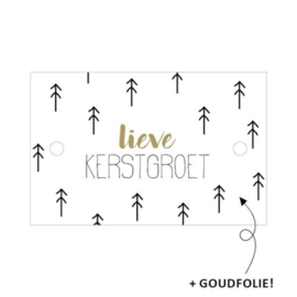 Kado label |  lieve kerstgroet