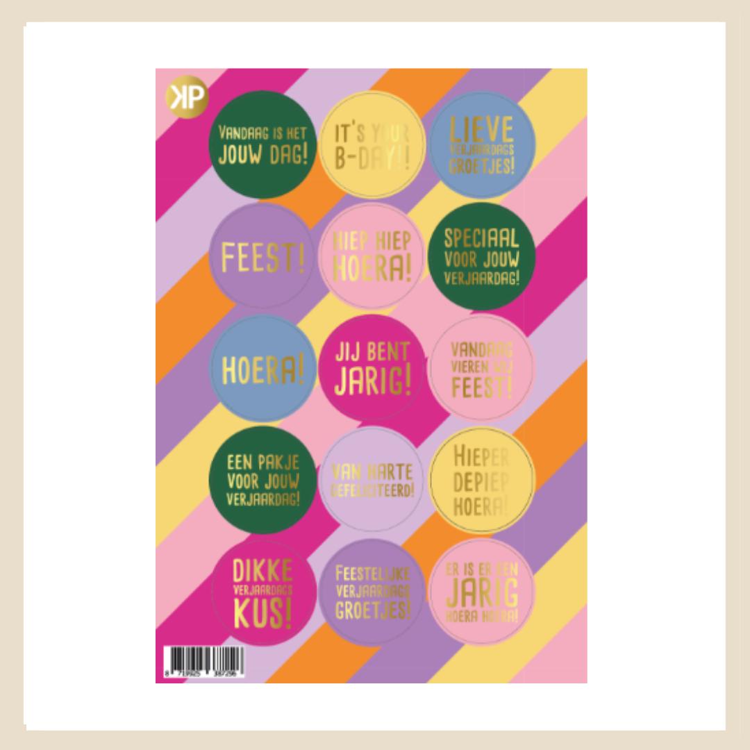 Stickervel | Funky feest