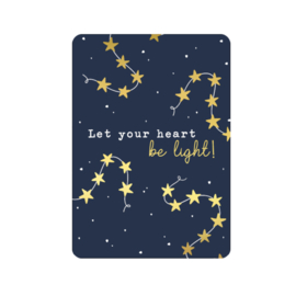 Kerstkaart | Let your heart be light