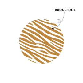 kadosticker zebra bronsfolie