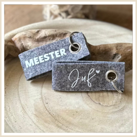 Sleutelhanger | Juf en Meester