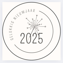 Sticker Nieuwjaar| Gelukkig nieuwjaar