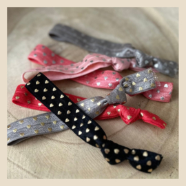 Armbandjes elastisch lint | Hartjes