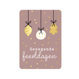 Kerstkaart | Gezegende feestdagen