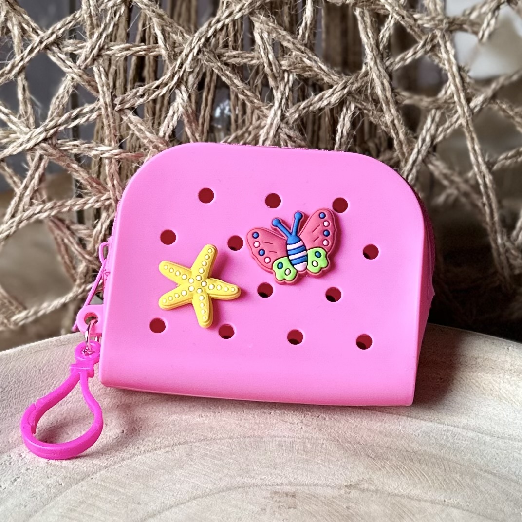 Mini tasje/ portemonneetje met charms