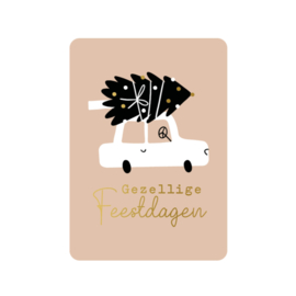 Kerstkaart | Gezellige feestdagen