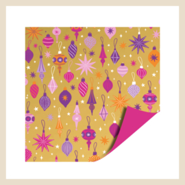 Inpakpapier | Christmas balls Funky colors