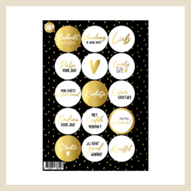 Stickervel | Diversen-zwart/goud