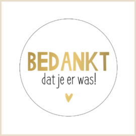 Kadosticker | Bedankt dat je er was