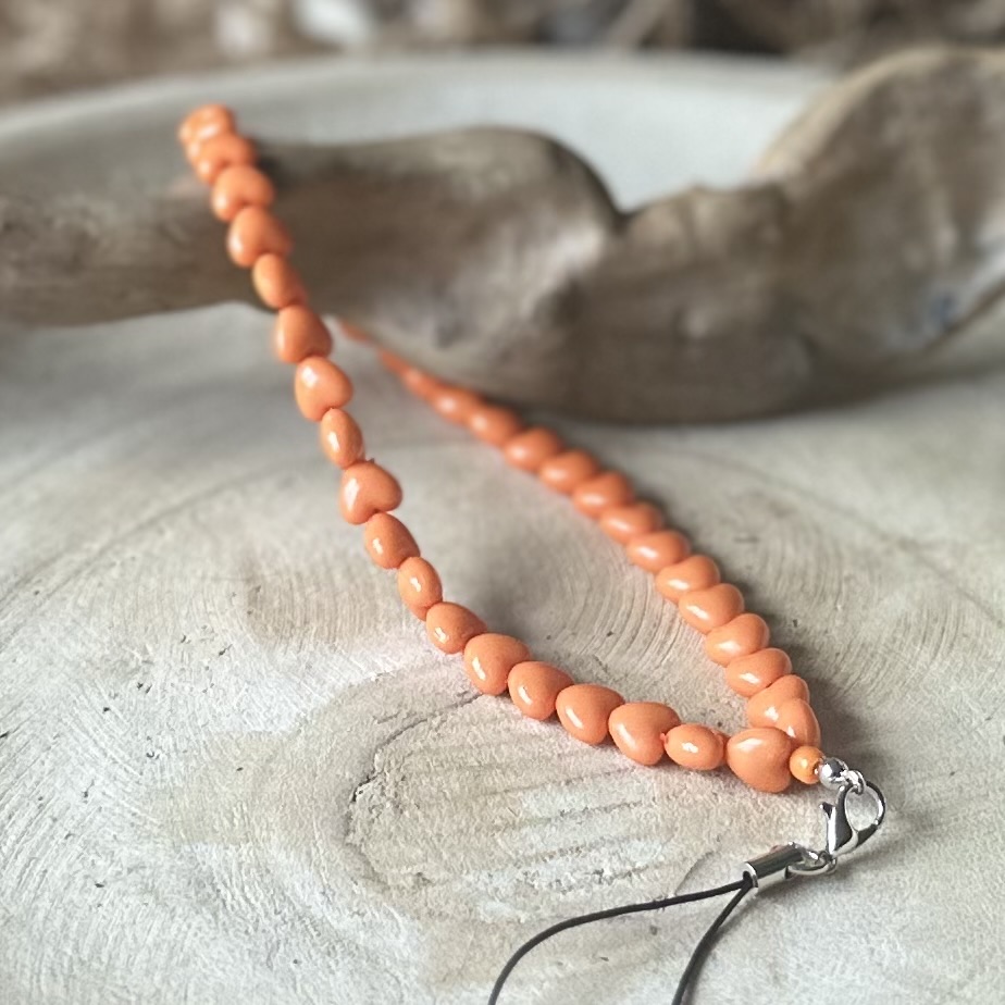 Telefoonkoord | Bohemian hartjes