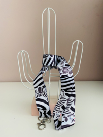 Keycord met zebraprint