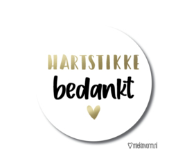 Kadosticker Hartstikke bedankt