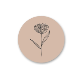 Sticker Bloem | Nude