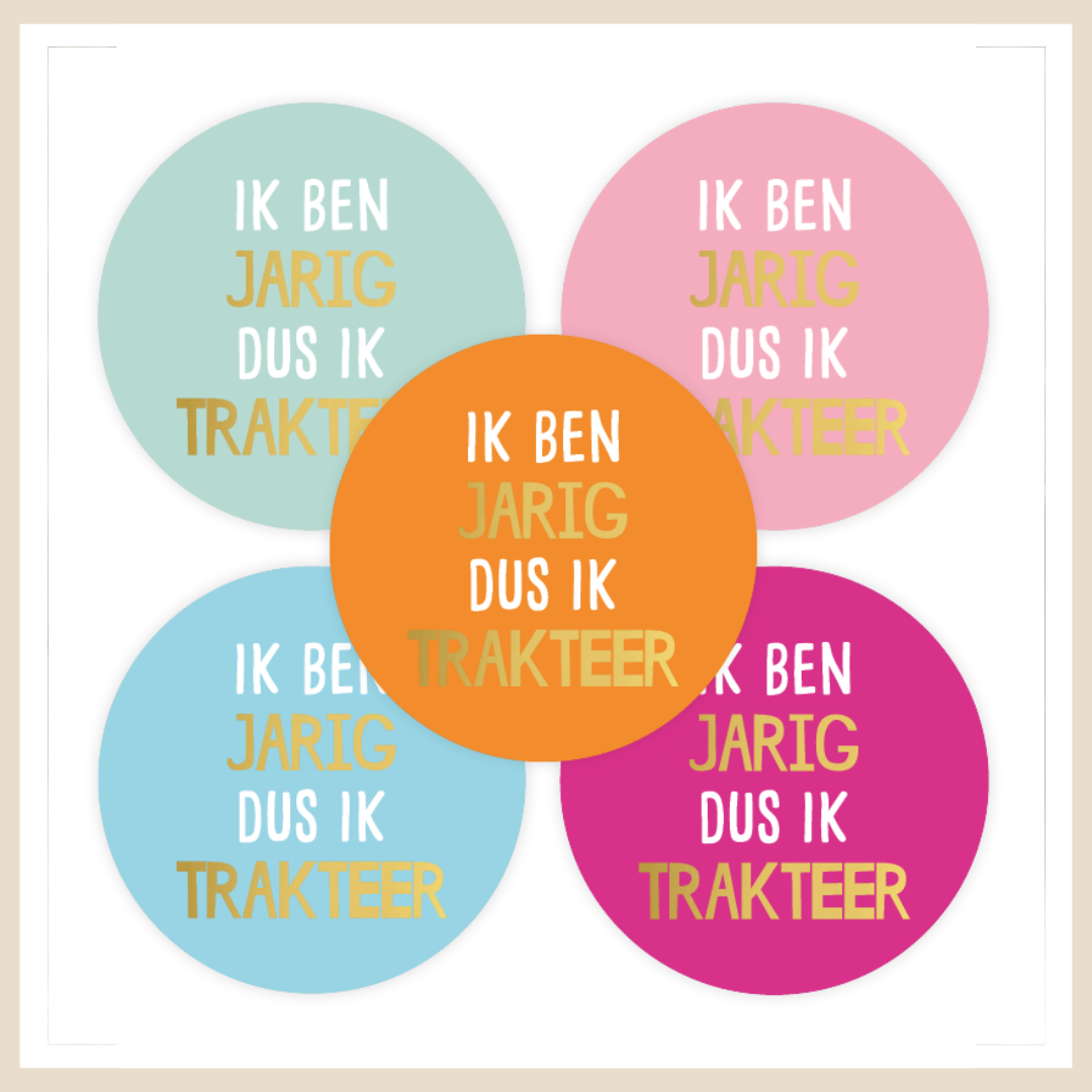 Kadosticker | Ik ben jarig dus ik trakteer