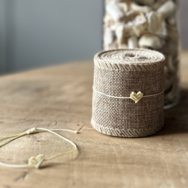 Armbandje | Love bracelet-gevlochten hartje